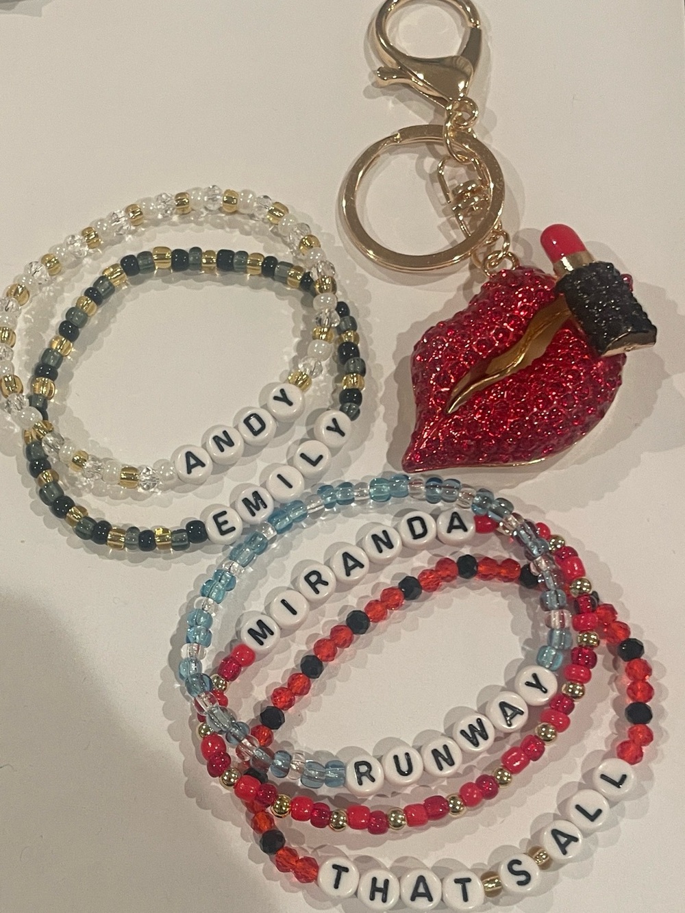 🌟Exclusive- Devil Wears Prada Accessory Bundle! Character Bracelets & bag charm - Picture 3 of 3